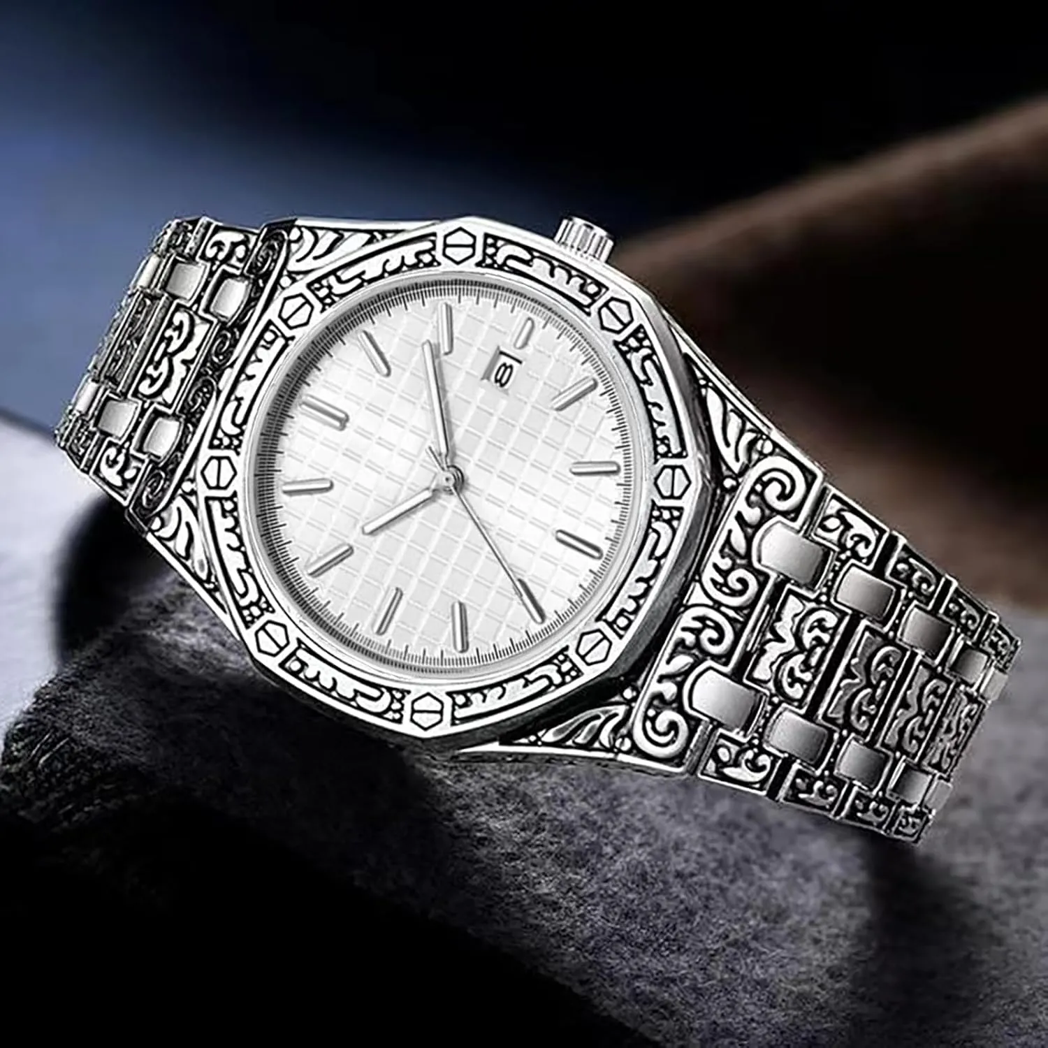 Personality Trend Business Men's Watches Men's Watches, Retro Fashion Men's Watches, Luminous Hands Retro Dial Quartz Watch, creature collaborate Oakland march Fashion 