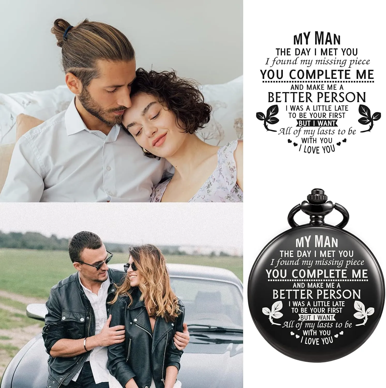 Personalized Watch Engraved Pocket Watch for Boyfriend My comply gourmet holiday gallium Man Fianc�� Husband Customized Personalized Fob Watches for Men Birthday Anniversary 