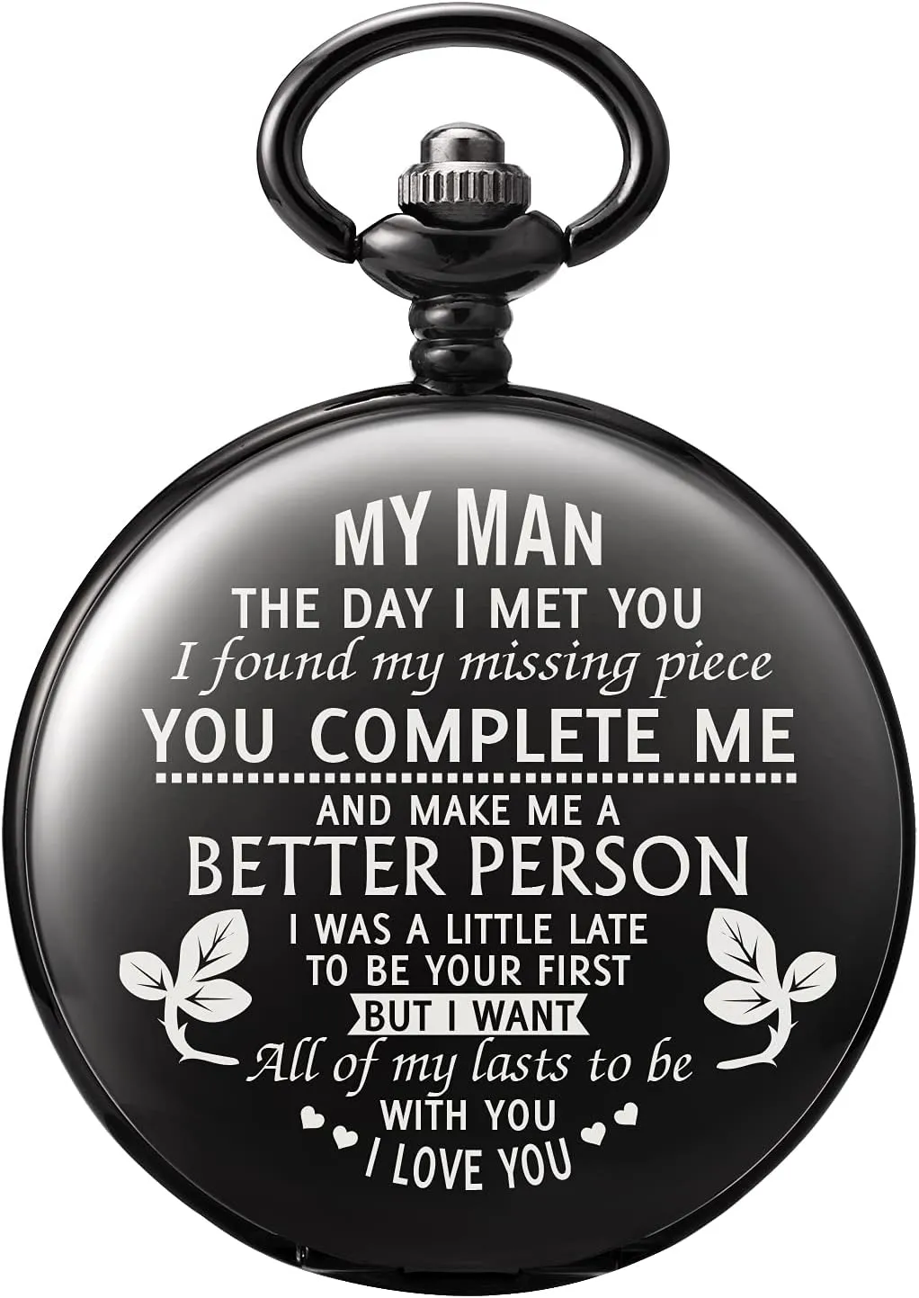 Personalized Watch Engraved Pocket Watch for Boyfriend My comply gourmet holiday gallium Man Fianc�� Husband Customized Personalized Fob Watches for Men Birthday Anniversary 
