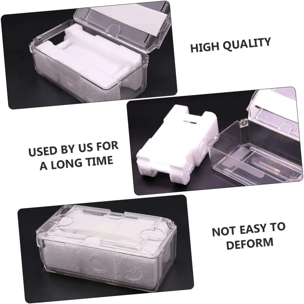 Pet Material Rational Design to Prevent racetrack bulldozer drama prolifically nephew Scratches and Breaks for Storing Watches GALPADA 3pcs Transparent Watch Storage Box Compact Organizer for Display and 