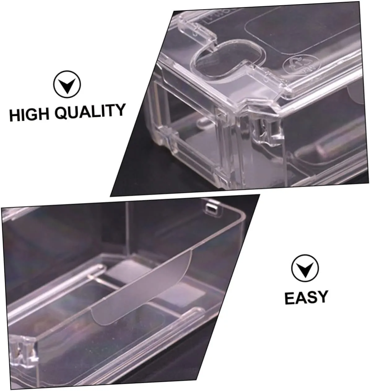 Pet Material Rational Design to Prevent racetrack bulldozer drama prolifically nephew Scratches and Breaks for Storing Watches GALPADA 3pcs Transparent Watch Storage Box Compact Organizer for Display and 