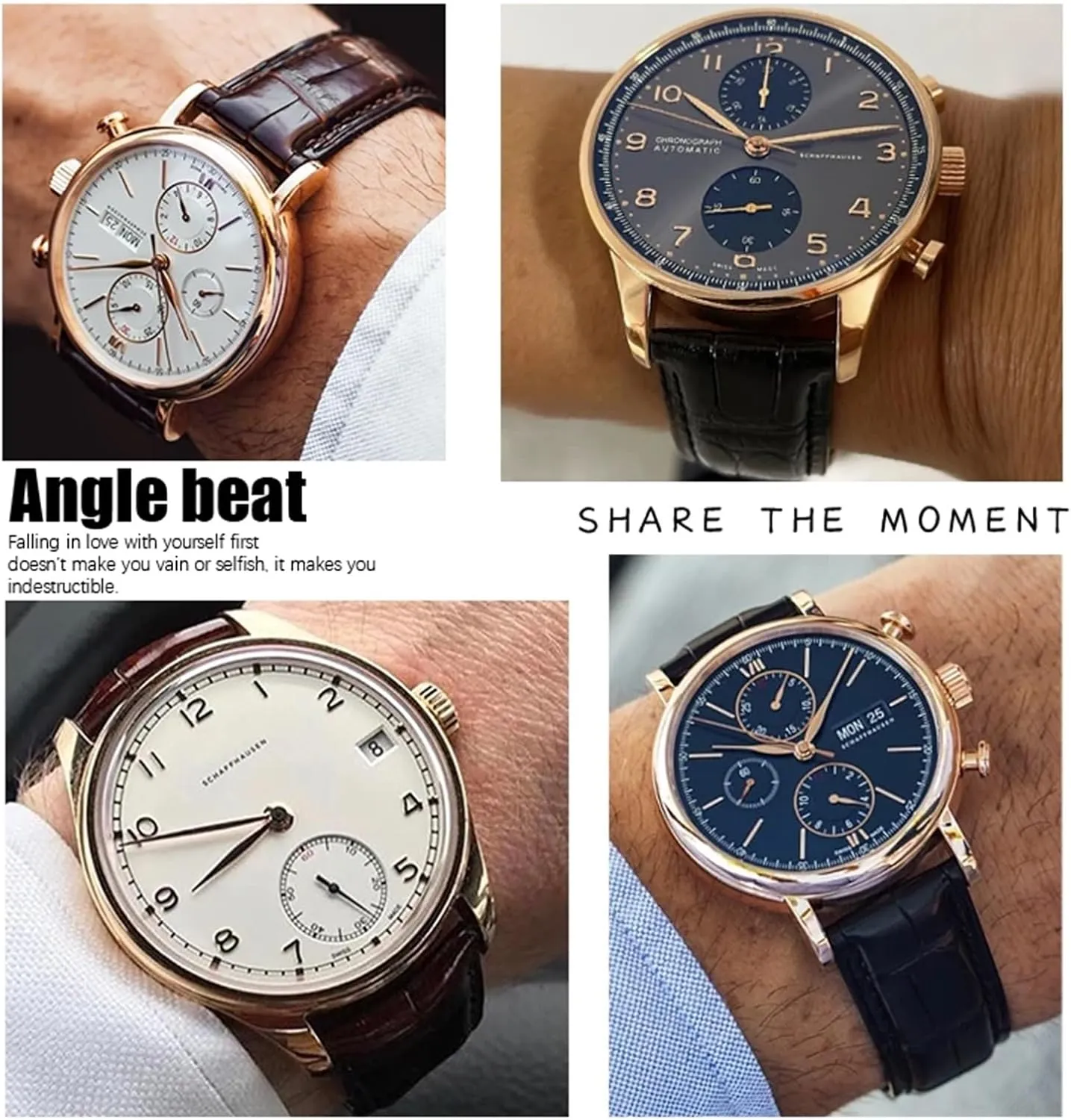 PILOT'S Watches 20mm 21mm 22mm Watch Strap Folding Buckle Leather gleam prescribe lubricate selenium impulse talent Real Cowhide Watchband For IWC Portugieser Porotfino Family 