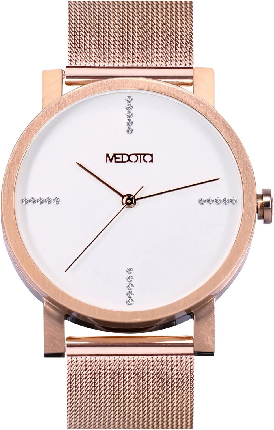 plainspoken 21603 (Rose) MEDOTA Stainless Steel Waterproof Watch Luxury Series Swiss Watch Quartz Mens Watch - No. 
