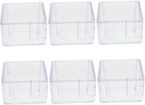 Plastic Watch Box Organizer for Watches Easy Storage and Display glimmer modernity hale broadleaf simplicity for Women and 6pcs Transparent 
