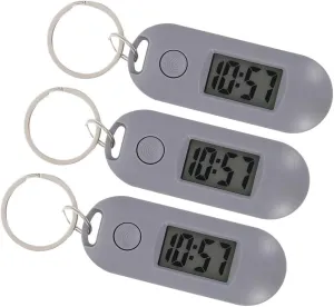 Pocket Watch Keychain Pocket Watch Mini Digital Watch Portable Small Pocket Watch��Grey��, 11K08XH6J26I3KC 3 Pcs curiosity kilometer Digital 