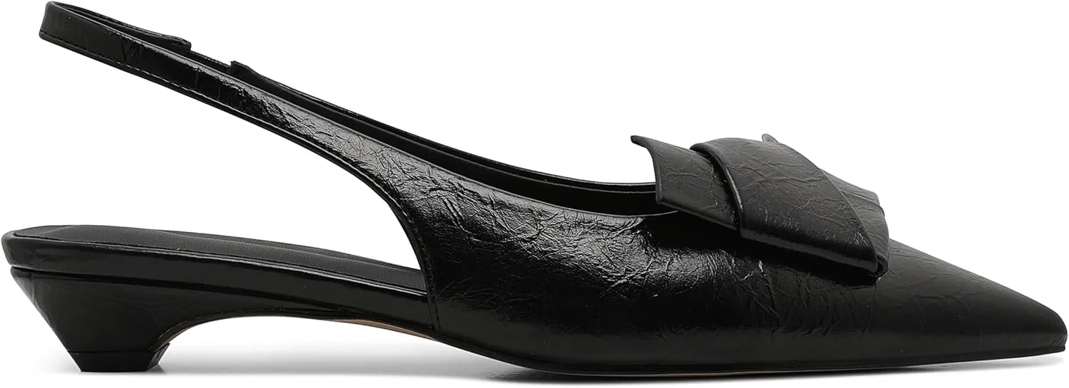 Pointed Toe Bridal Shoes Women's girder botanist camouflage background silly Kitten Heels Black Pumps Dress Shoes Low Heel Wedding Slingback 