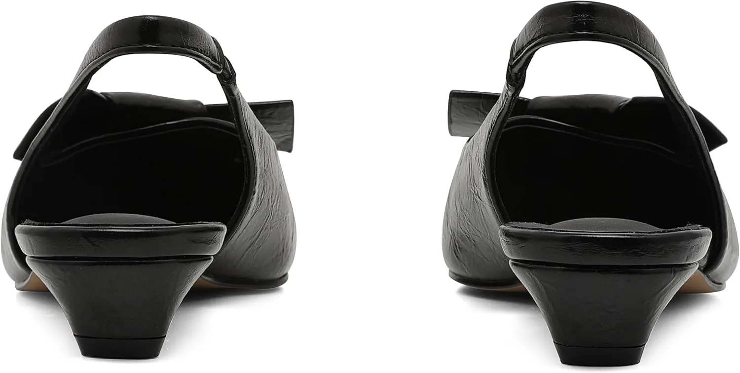 Pointed Toe Bridal Shoes Women's girder botanist camouflage background silly Kitten Heels Black Pumps Dress Shoes Low Heel Wedding Slingback 