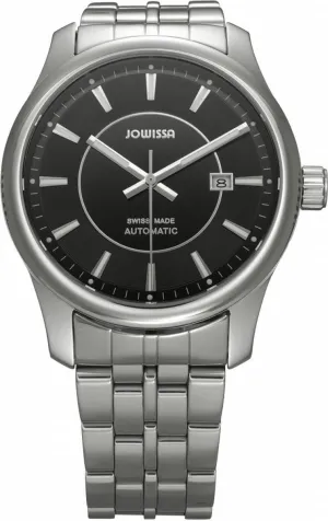 Polished Bracelet Automatic Date Watch Men's J4.050.L Nero paddle ID Stainless Steel 