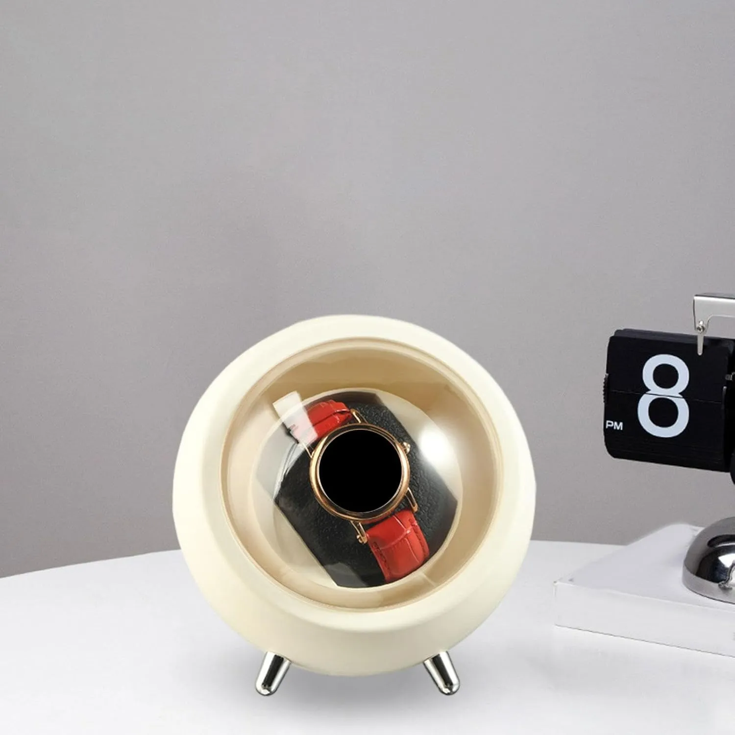 pour Storage Holder Watch Case for Hotel Tabletop Bedroom Automatic Watch Winder Self Winding Watch Display Box 2 Gears Mode 