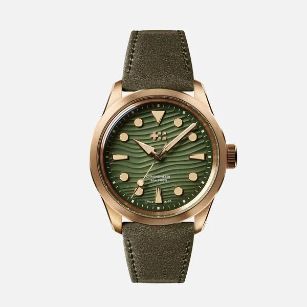 Pre-Order: Christopher Ward C65 Dune Automatic Bronze -  Tobacco Orlando Leather