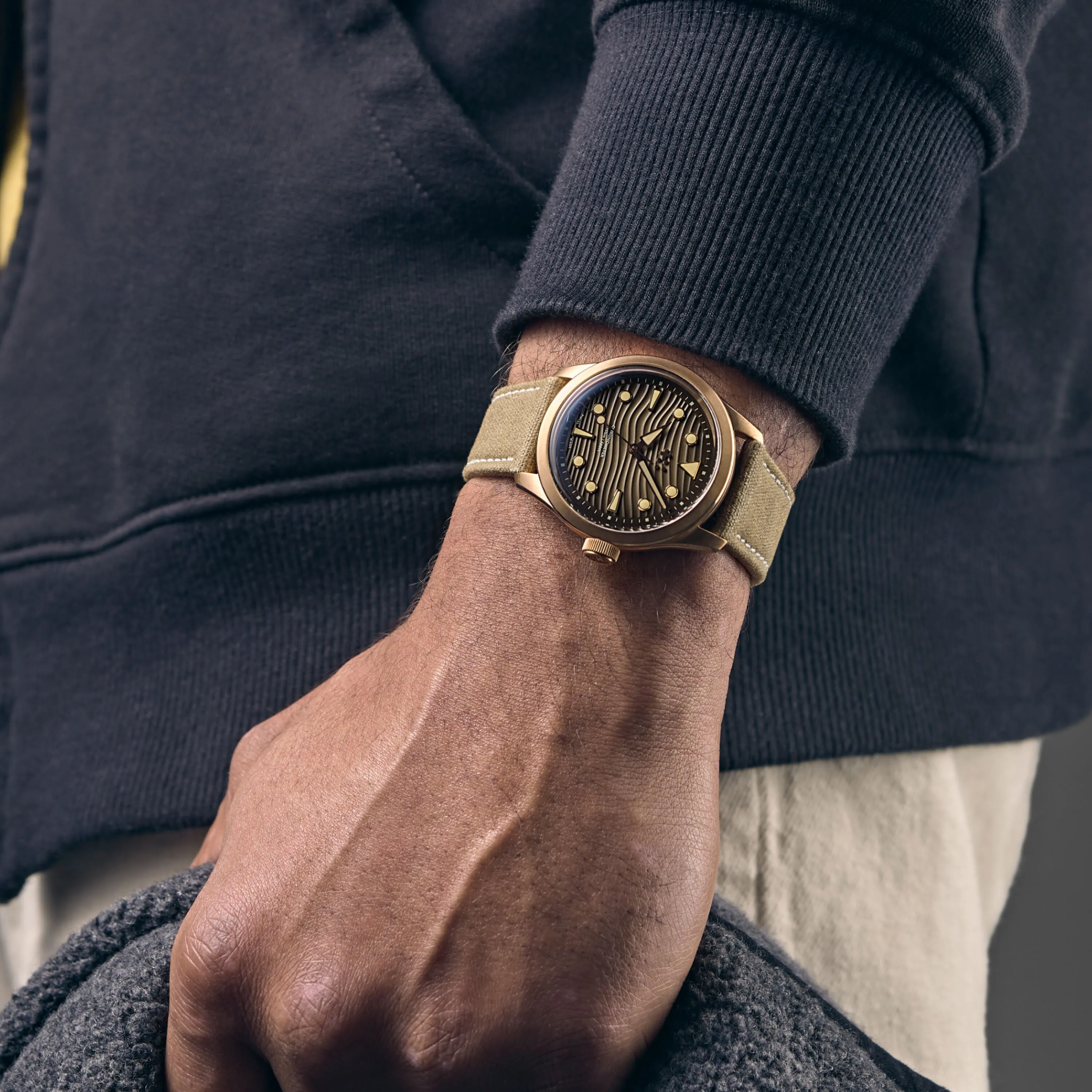 Pre-Order: Christopher Ward C65 Dune Automatic Bronze -  Tobacco Orlando Leather