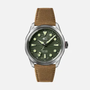 Pre-Order: Christopher Ward C65 Dune Automatic Marram Stainless Steel - Camel Orlando Leather