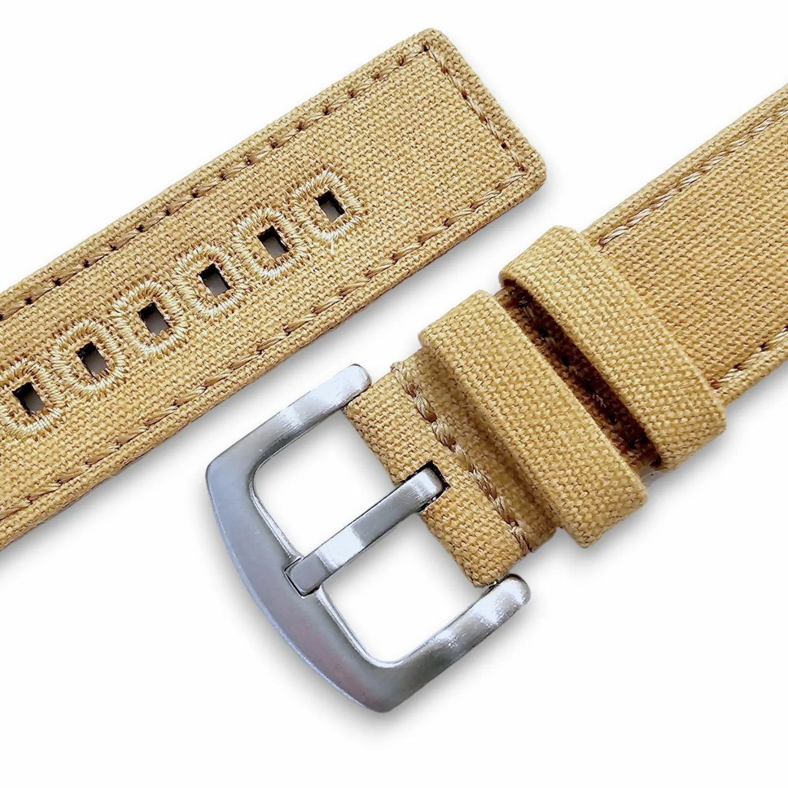 Premium Canvas Sailcloth Watch Strap Band Field Mens Quick Release 20mm 22mm UK