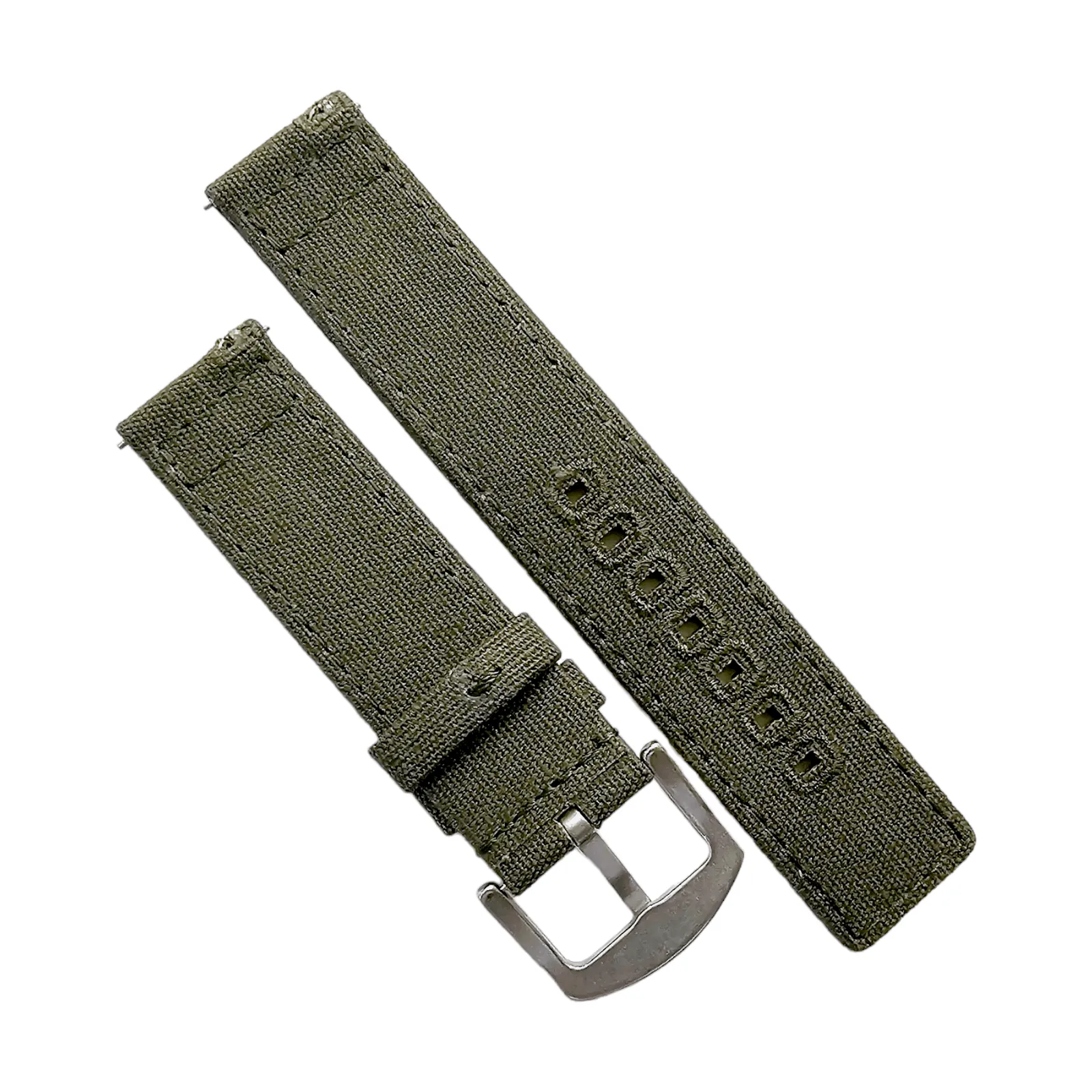 Premium Canvas Sailcloth Watch Strap Band Field Mens Quick Release 20mm 22mm UK