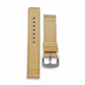Premium Canvas Sailcloth Watch Strap Band Field Mens Quick Release 20mm 22mm UK
