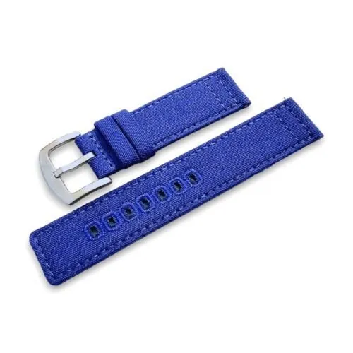 Premium Canvas Sailcloth Watch Strap Band Field Mens Quick Release 20mm 22mm UK