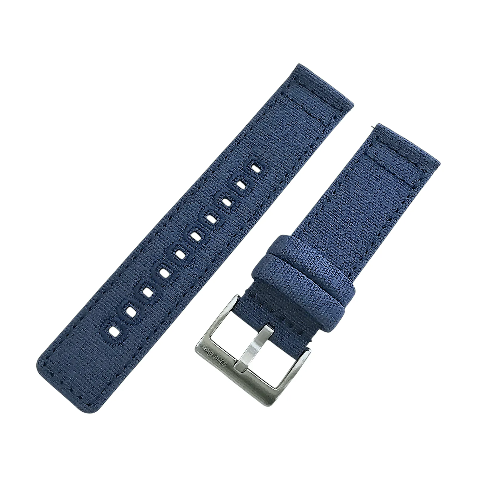 Premium Canvas Sailcloth Watch Strap Quick Release 20mm 22mm Navy Blue
