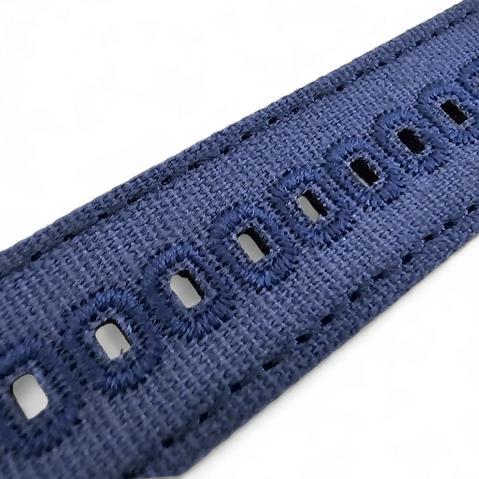 Premium Canvas Sailcloth Watch Strap Quick Release 20mm 22mm Navy Blue