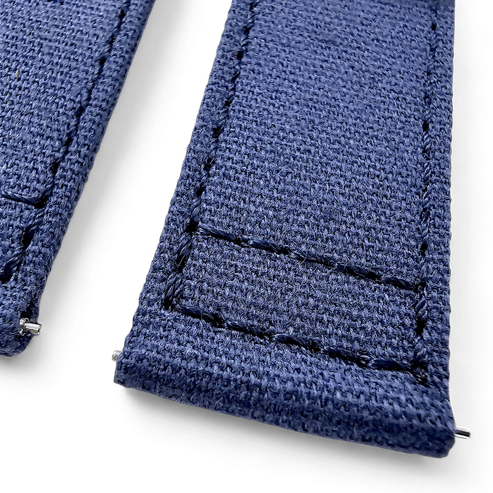 Premium Canvas Sailcloth Watch Strap Quick Release 20mm 22mm Navy Blue
