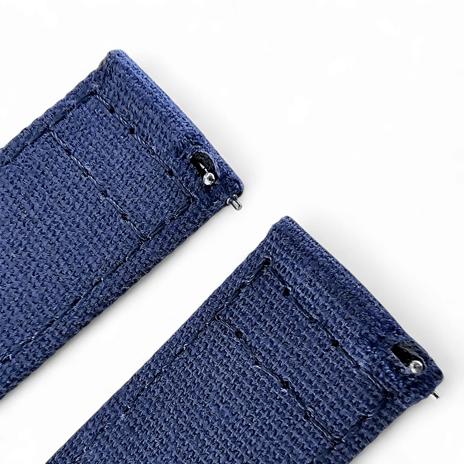 Premium Canvas Sailcloth Watch Strap Quick Release 20mm 22mm Navy Blue