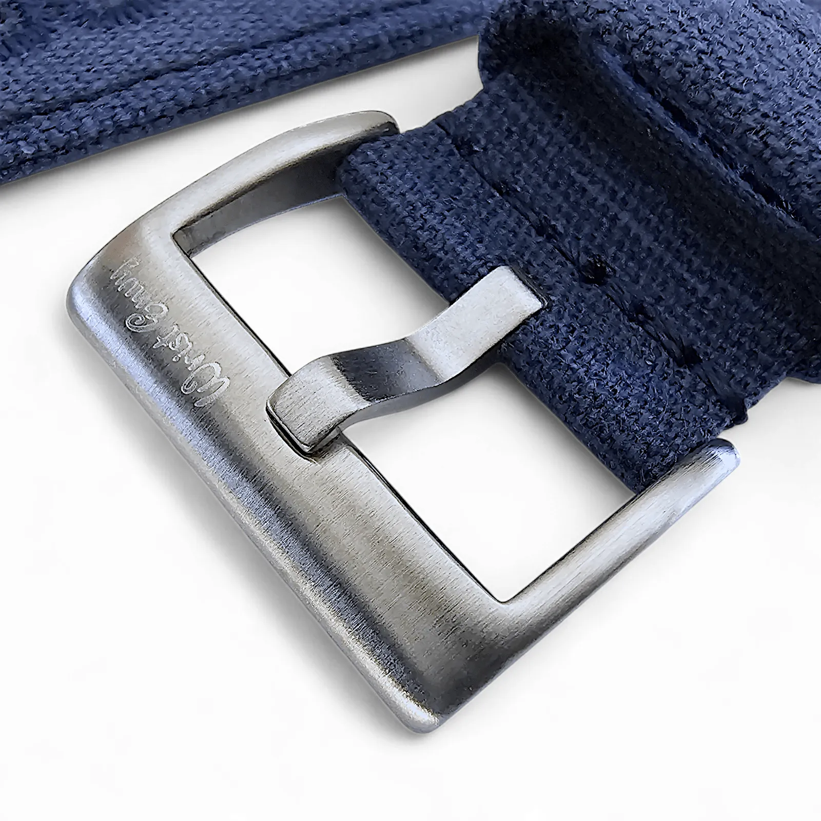 Premium Canvas Sailcloth Watch Strap Quick Release 20mm 22mm Navy Blue