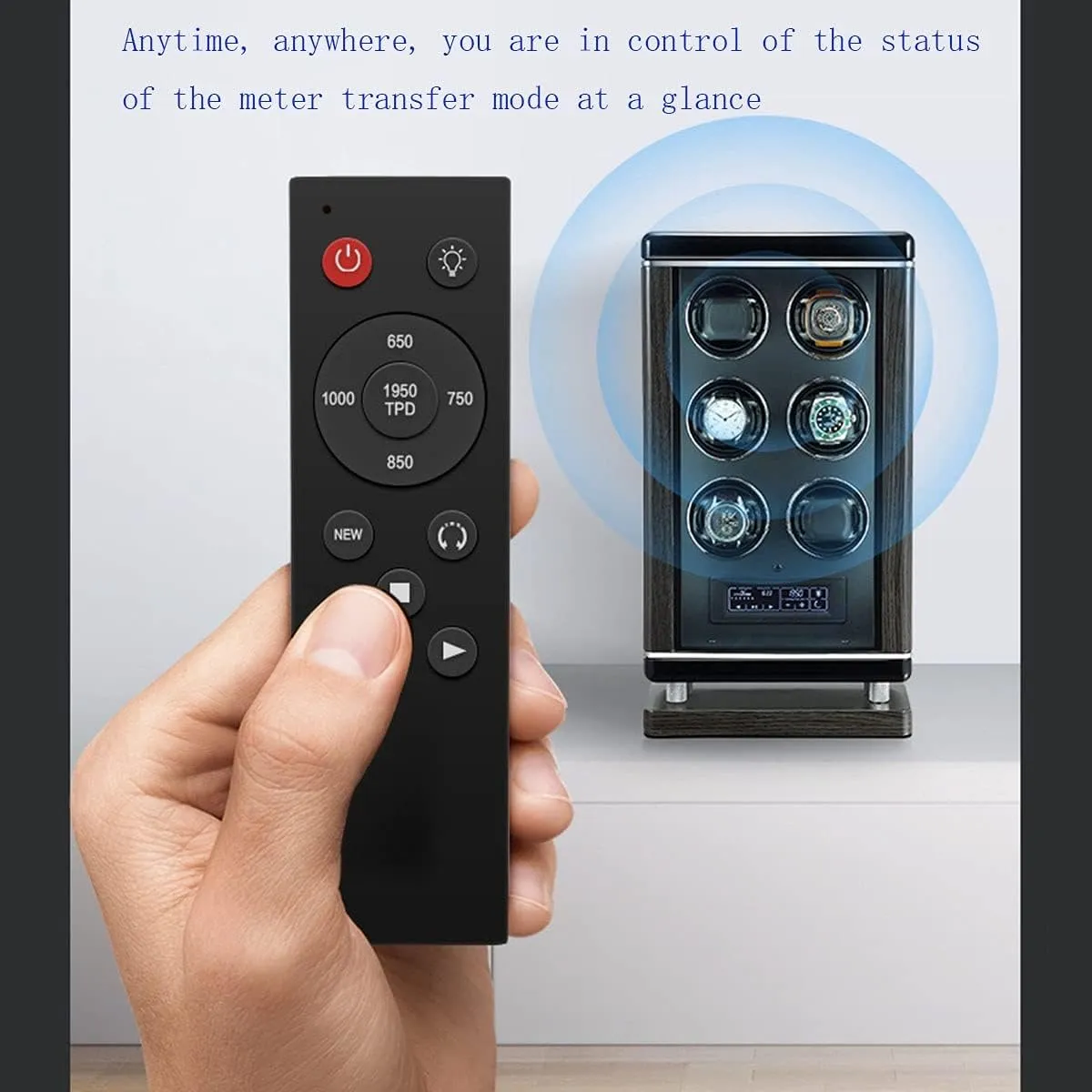 primitive Californian Control at Any time (9 epitopes A) Watch Boxes 6 Watch Winder for Automatic Watches with LED Backlight and LCD Touch Screen Control, You can 
