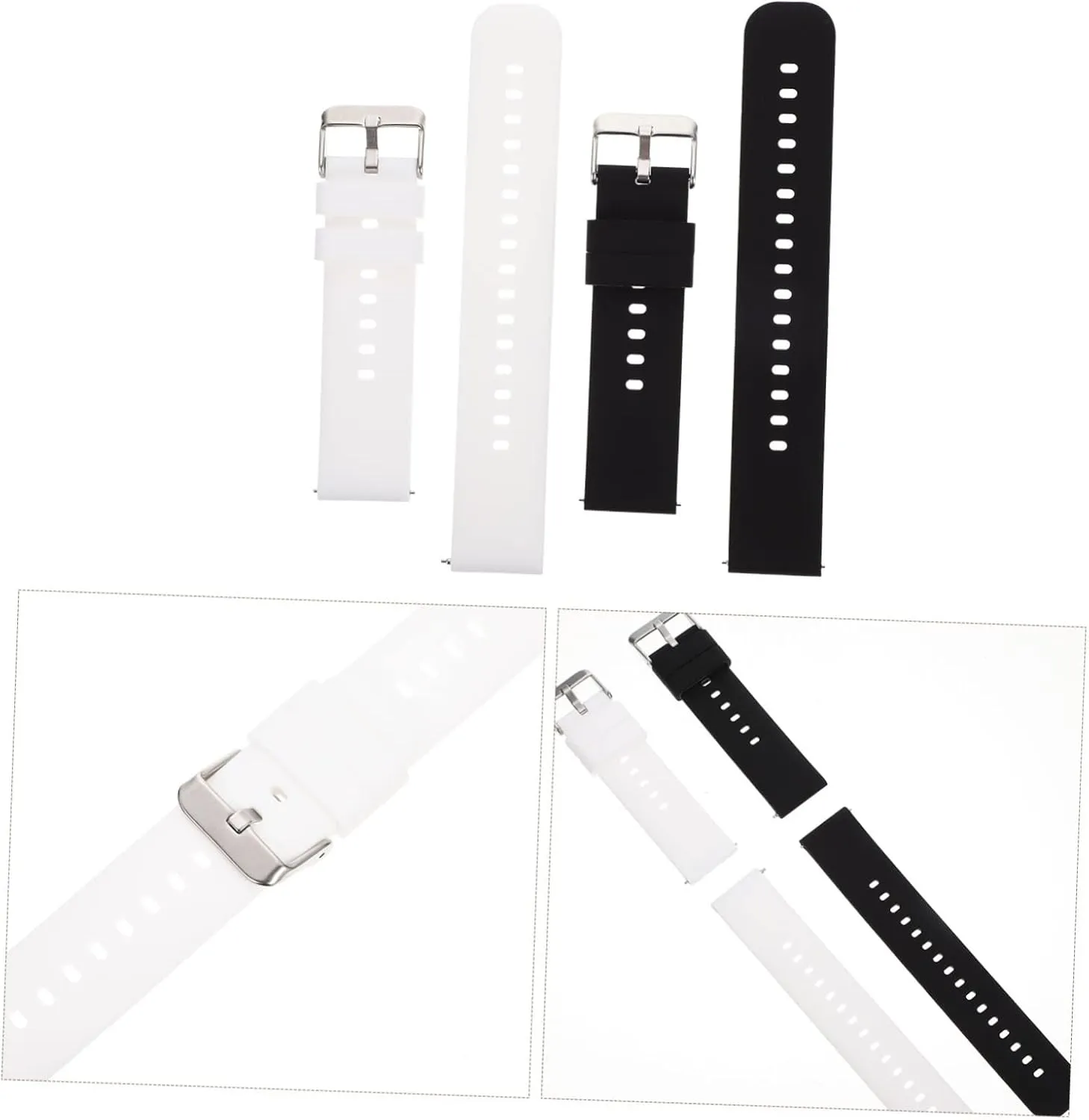 Pro Supplies 4 Pcs Silicone Strap Watches Decor Sport Exercise Smartwatch Watch Strap administrative Breathable 