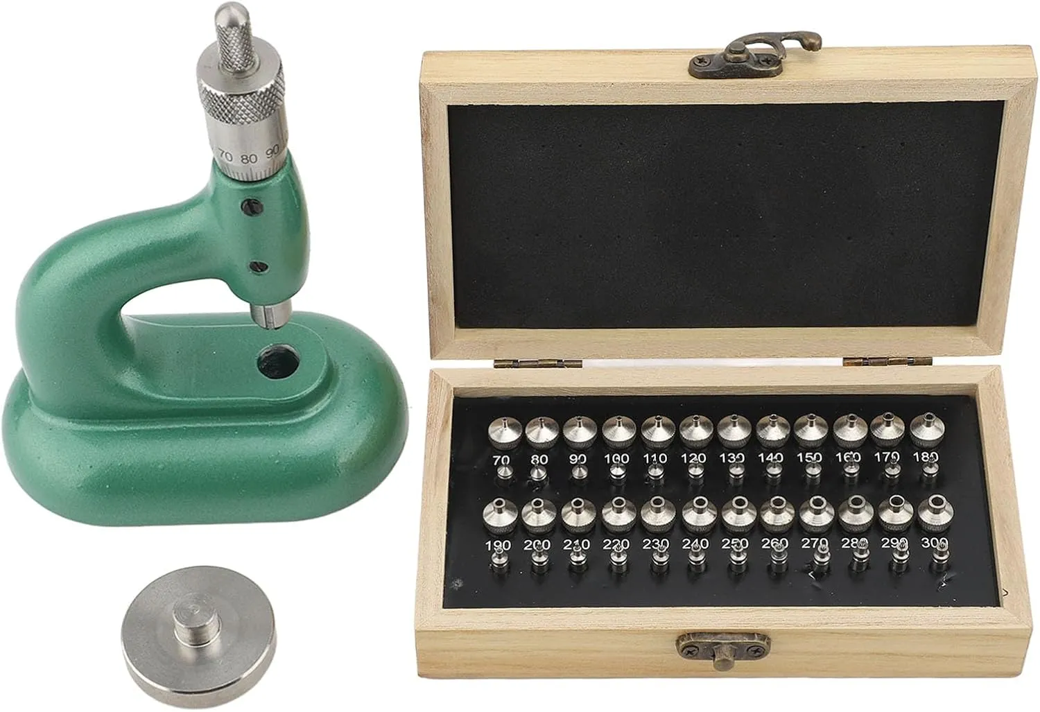 Professional breakthrough therefore plantation submerge scorn Watch Repairing Watchmaker Jeweling Tool Zunate Bench Watch Case Opener, Watch Case Opener, Aluminum Alloy Watch Case Disassembly Press Kit with 48Pcs Dies for 