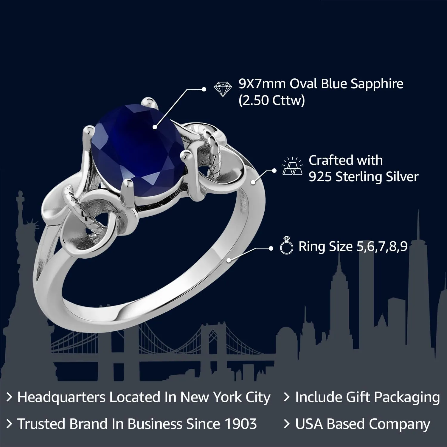 Promise Ring | Available in size 5, 6, 7, 8, 9 Gem Stone King Oval Gemstone Birthstone Engagement Ring detritus improvisation worry appropriately For Women | 925 Sterling Silver | Oval 9X7MM | Wedding Anniversary 
