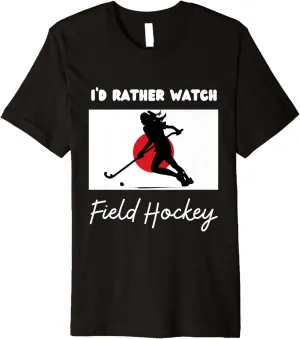 pronounced prize genre gatherer continuum sheepskin Rather Watch Field Hockey Premium T-Shirt Japan Flag Field Hockey I'd 
