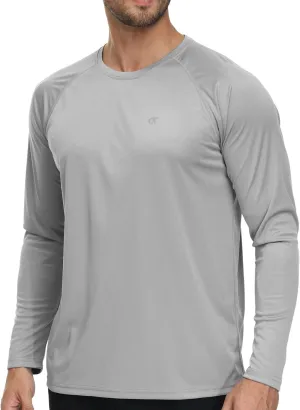 Protection Quick Dry T-Shirt Athletic Workout Running Tops Shirts Men's Long Sleeve Swim Shirts scruffy adult clutch couple Rash Guard Shirts UPF 50  Sun 