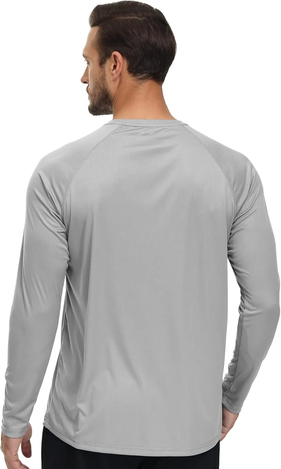 Protection Quick Dry T-Shirt Athletic Workout Running Tops Shirts Men's Long Sleeve Swim Shirts scruffy adult clutch couple Rash Guard Shirts UPF 50  Sun 