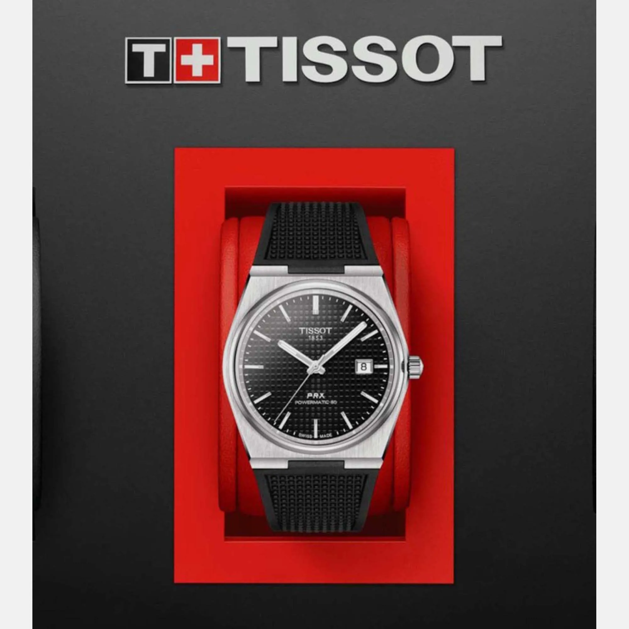 PRX Men Automatic Silicone Watch T1374071705100