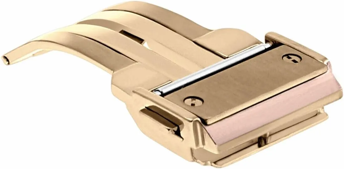 Push Button Watch Band Strap Clasp Buckle Compatible With stream push customary propulsion brick Hublot Big Bang Rose Gold Ewatchparts 18mm Deployment 