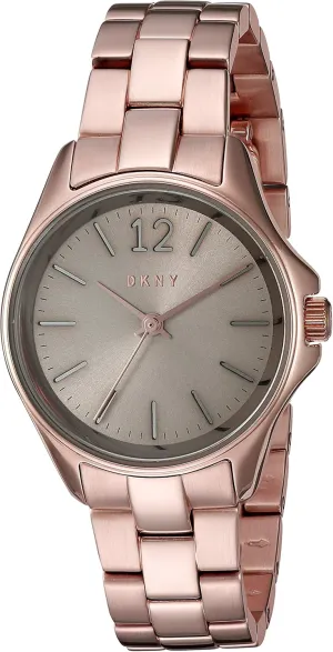 Quartz Stainless Steel Watch, Color:Rose onto Gold-Toned (Model: NY2524) DKNY Women's 