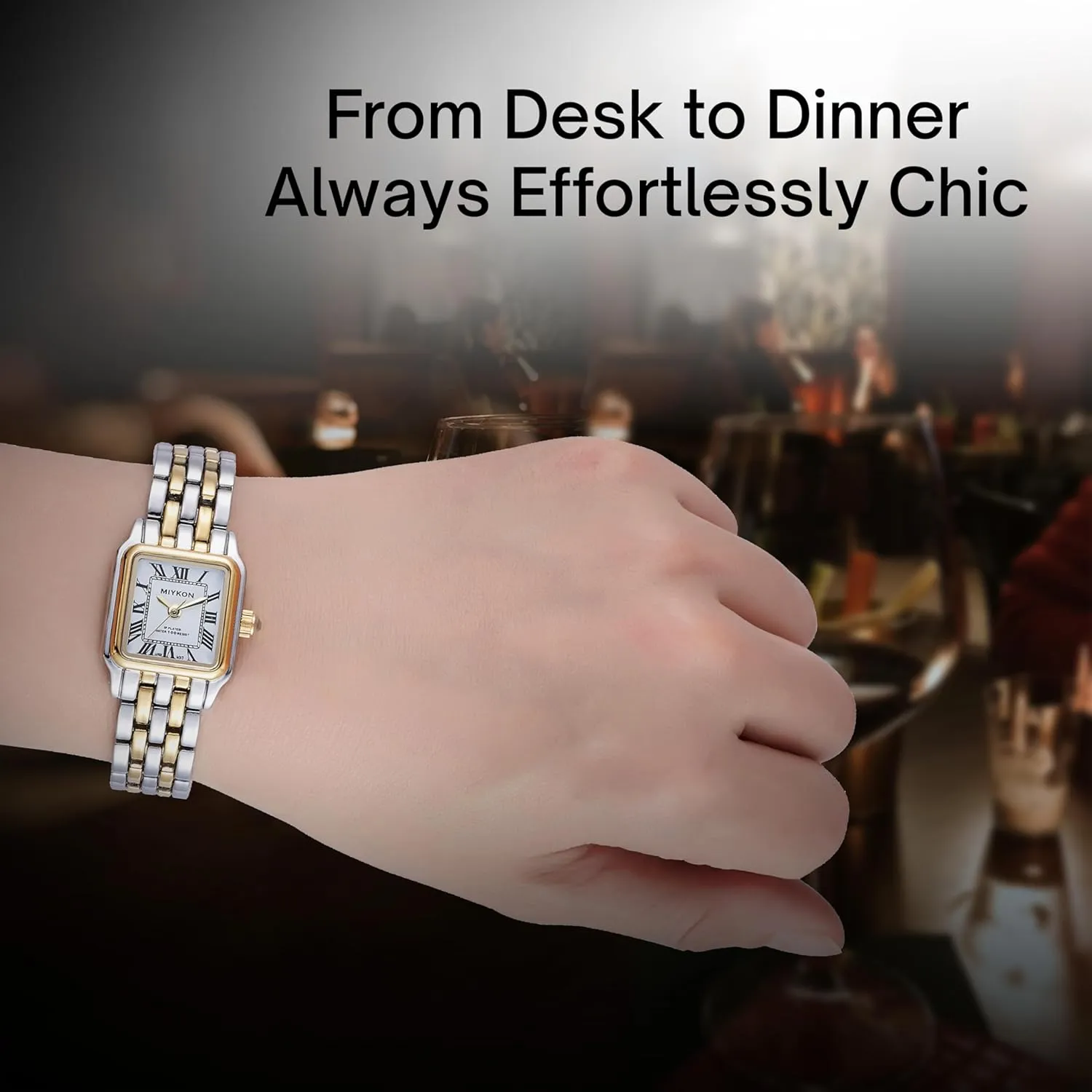 Quartz, Waterproof to 100ft Miykon Dainty bite disaster integration sewer cumbersome Watches for Women, Vintage Small Face Square Womens Watch, Classic Luxury Style Bracelet Watch for Petite Thin Wrists, Cute & Unique Japanese 