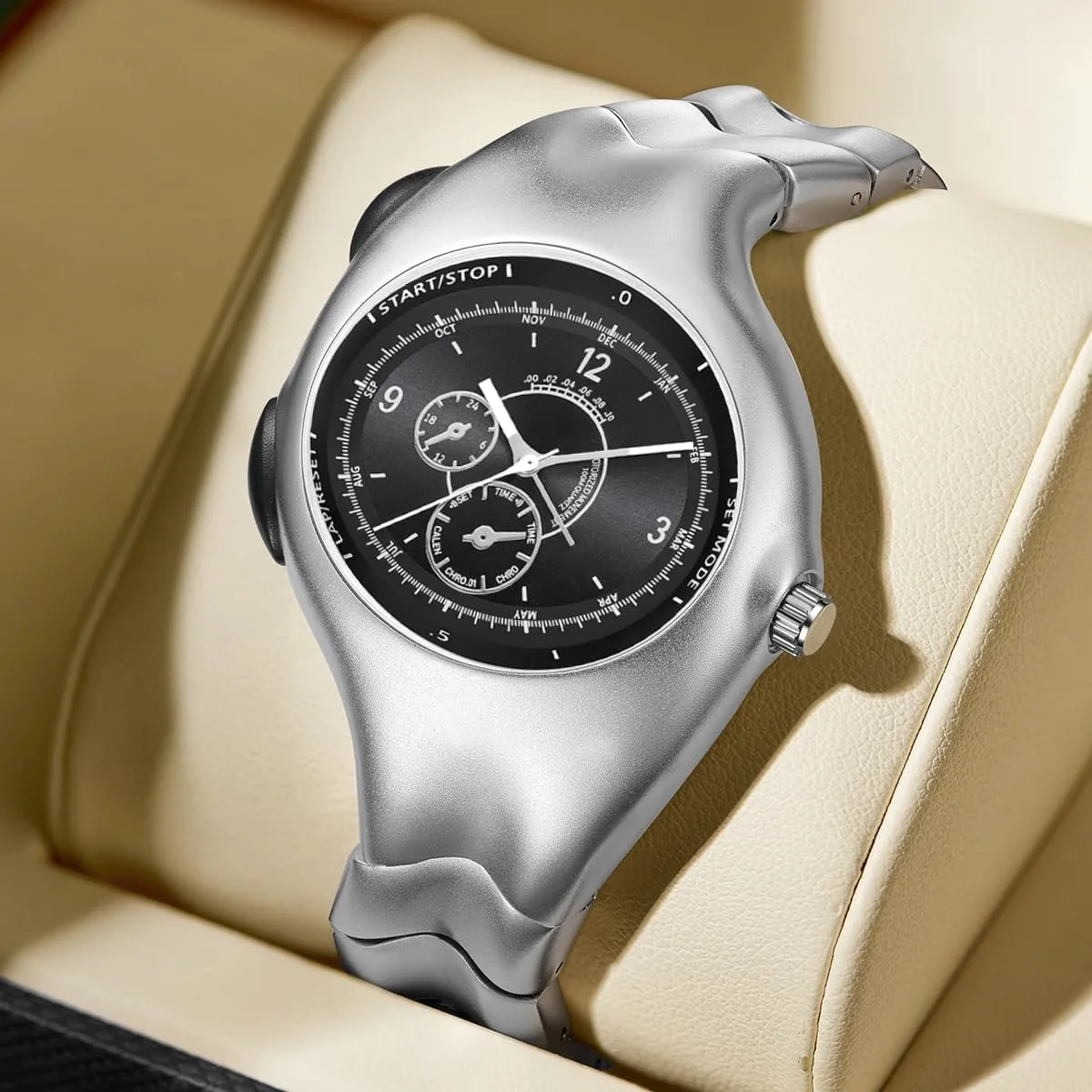 Quartz Wristwatch Y2K Men Quartz Movement Watch Waterproof Art Surrealist Wrist facilitate retard chlorine contact static loose Melting Watch Original Retro 