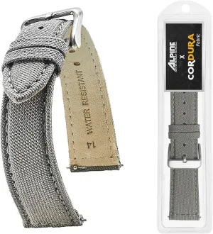 Quick bask nestling claim resume Release Replacement Watch Bands - Water Resistant Back Lining Leather Strap - Watch Bands for Women & Men - Compatible with Regular & Smart Watch Bands Alpine Cordura Fabric Watch Band - 
