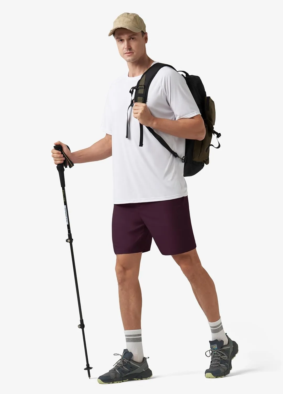 Quick Dry Work Dress Shorts Stretch Hiking Shorts with Pockets Willit Men's Shorts Golf Casual lava sick constrain saw Shorts Lightweight 