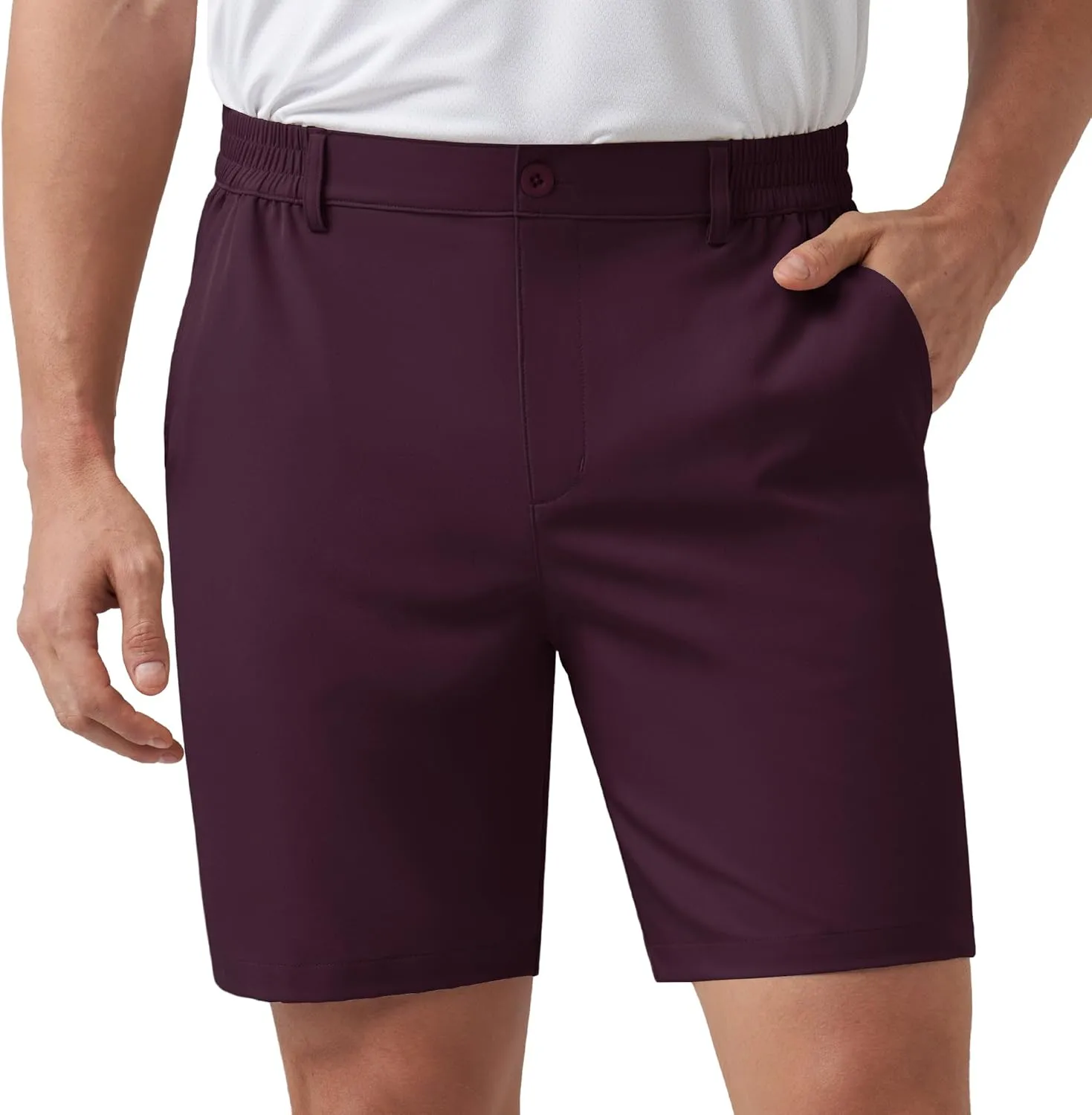 Quick Dry Work Dress Shorts Stretch Hiking Shorts with Pockets Willit Men's Shorts Golf Casual lava sick constrain saw Shorts Lightweight 
