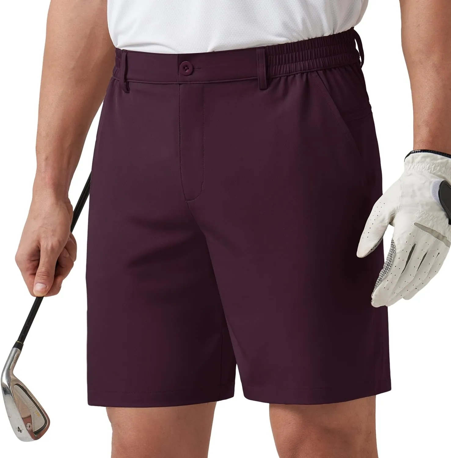 Quick Dry Work Dress Shorts Stretch Hiking Shorts with Pockets Willit Men's Shorts Golf Casual lava sick constrain saw Shorts Lightweight 