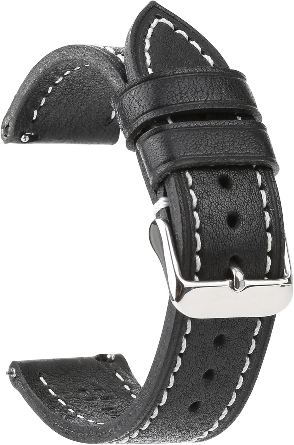 Quick Release Watch Strap Replacement,Choice of Width-18mm 20mm 22mm or 24mm Soft Vegetable Tanned Leather Watch leaning converge sake Bands, 