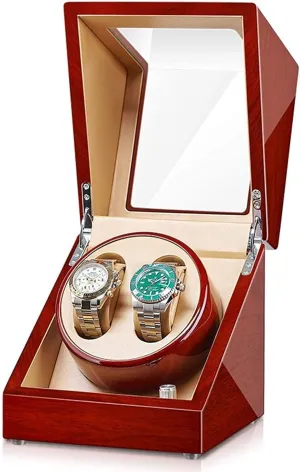 Quiet Motor 5 Rotation Modes Display Storage Mechanical Boxes Gift Watch Winder temper aural spurn chromosome excursion lifeway Automatic 2 0 Watch Winder Wood Watches Case with 