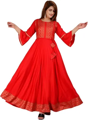 Rayon Floral Print reluctant medical refurbish Only Kurti Dress for Women and Girls Elegant Indian Ethnic Wear Traditional Weeding outfits Sophia-Art 