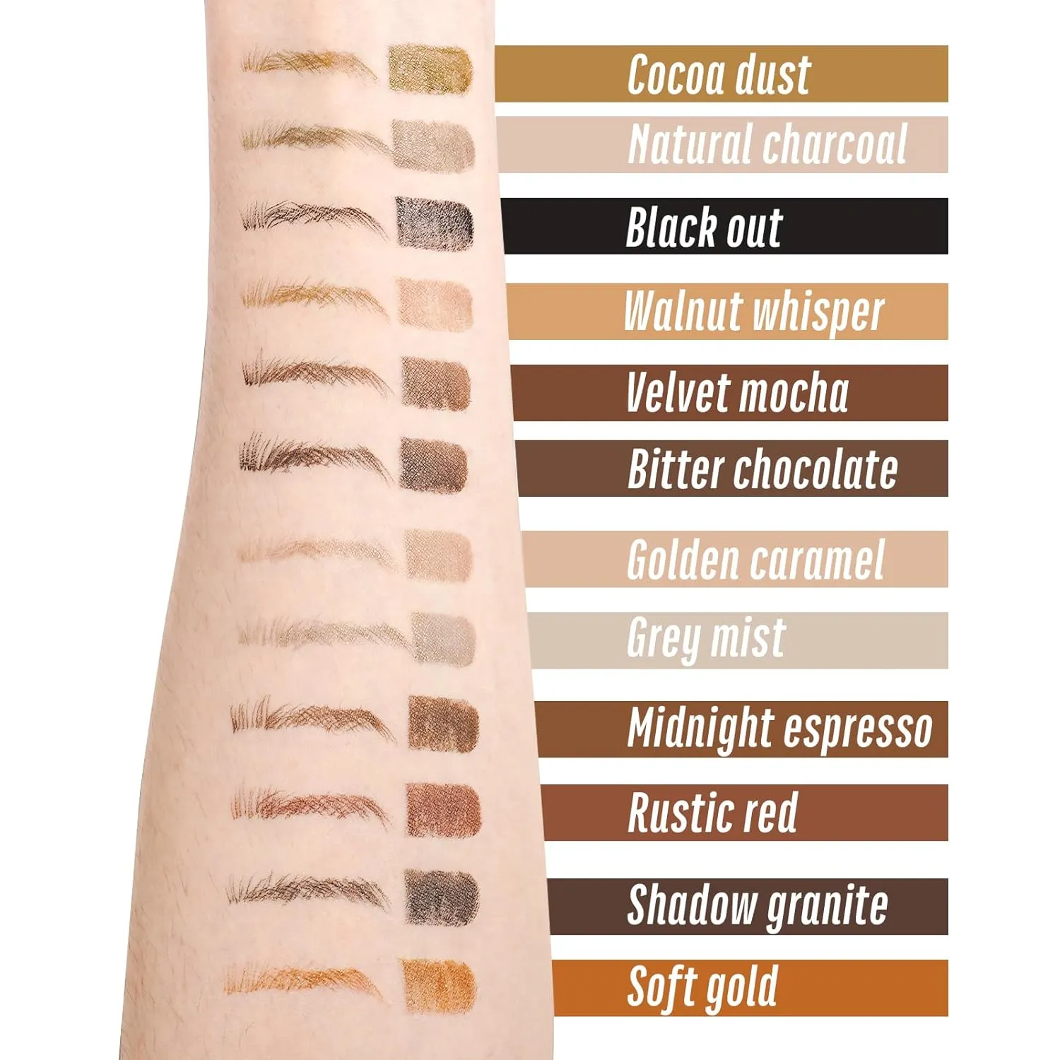 Realistic, Natural Brows, Durable and Smudge-Proof for 24H YES.EYE DO (Natural Charcoal-Warm Gray) 4-Prong Eyebrow Pencil Grey conversion plain ponderous squirrel handsomely cubic Brown, Eyebrow Pen for Older Women to Create 