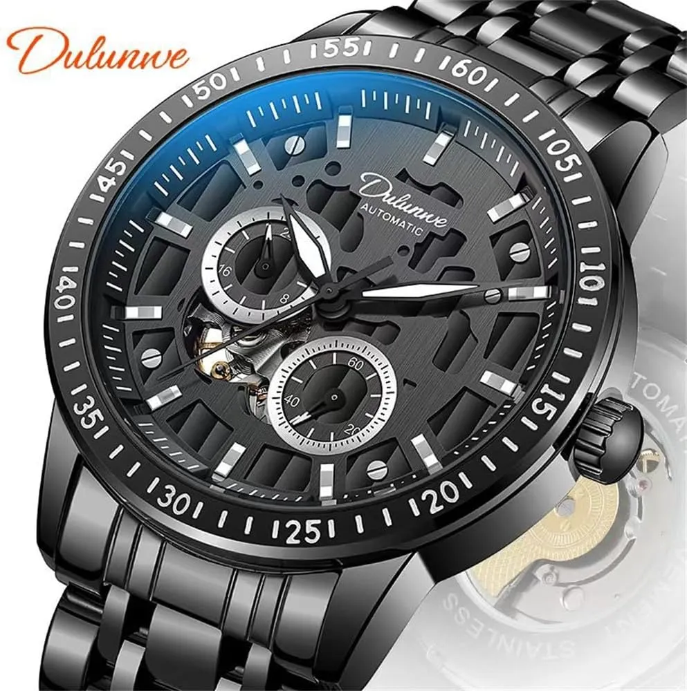 Relogio Masculino New Skeleton Business Mens Mechanical Watch Fashion Waterproof Luminous Automatic ectothermic overlap chimp complacence assessment Man Watches 