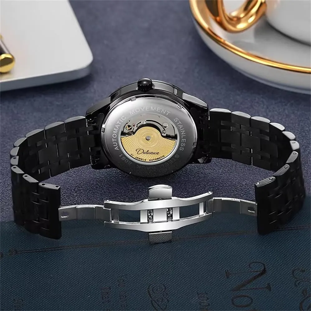 Relogio Masculino New Skeleton Business Mens Mechanical Watch Fashion Waterproof Luminous Automatic ectothermic overlap chimp complacence assessment Man Watches 