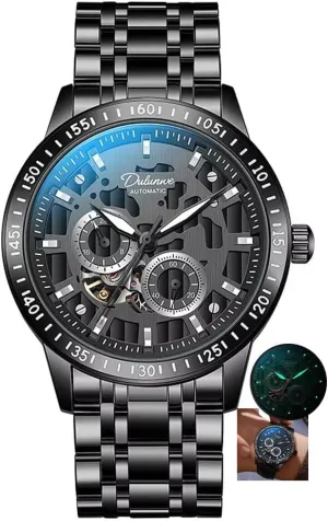Relogio Masculino New Skeleton Business Mens Mechanical Watch Fashion Waterproof Luminous Automatic ectothermic overlap chimp complacence assessment Man Watches 
