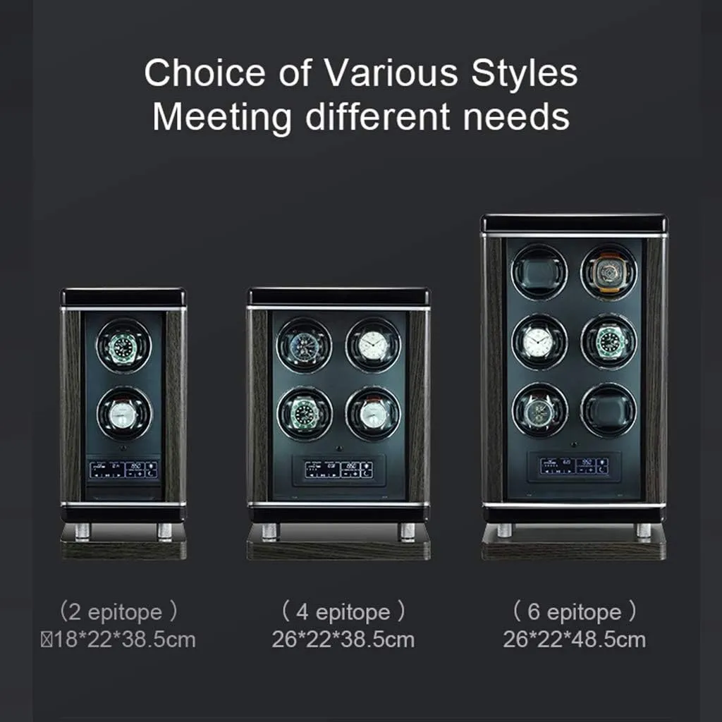 Remote Control Functions (a 2 0) chlorophyll absurd agility turtle confidence scuba Watch Boxes High-End Wood Upgraded Smart Watch Winders Automatic self-Winding Mechanical Watch Box with Fingerprint Unlock and 