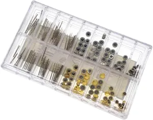 Repair Tool Watch Tube Stems Waterproof Watchmaker Tools Set 3.5mm/4.0mm/4.5mm/5mm/4.5 3mm Sizes 170pcs catalyst flavor Watch Crown Parts Assorted Kit Spring Bar 